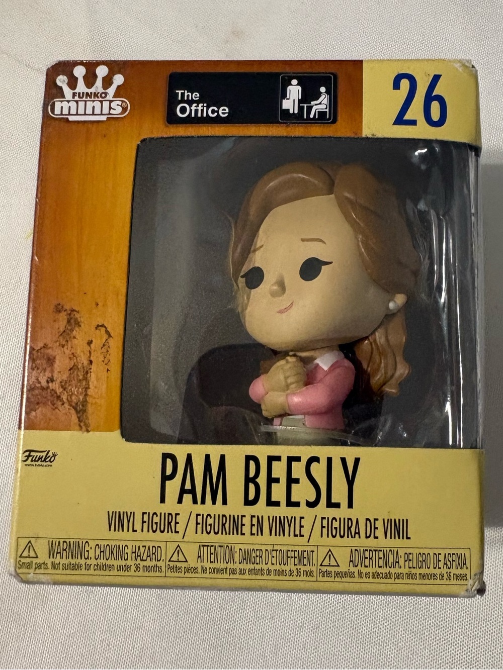 Funko Minis Pam Beesly The Office Vinyl Figure #26 packaged in its original box